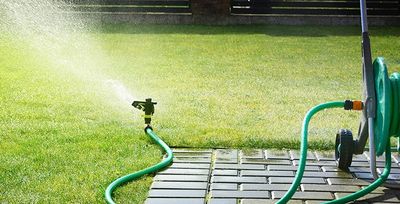 hose-fed lawn sprinkler