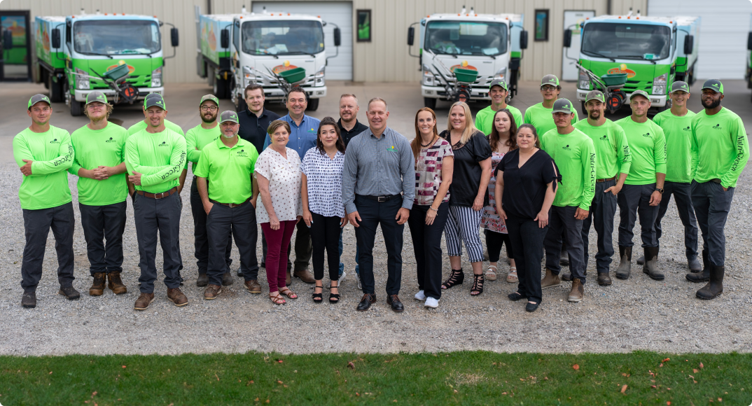 the nutri-green lawn care team in tulsa