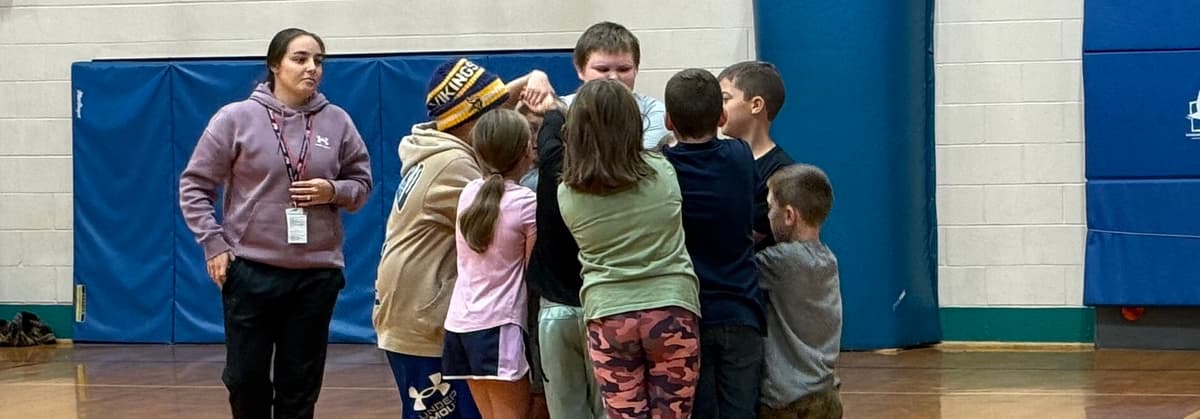 Students in gym class at CCHS