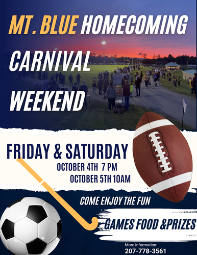 Poster for homecoming carnival weekend