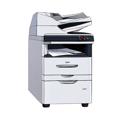 Printing / PaperCut icon depicting a photocopier
