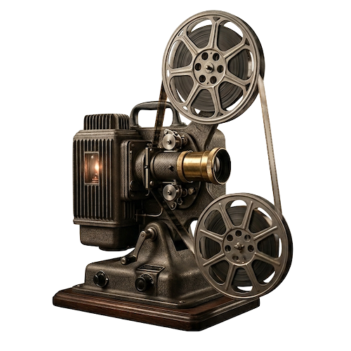 Old time movie projector